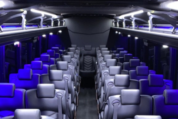 Baton Rouge Charter Bus Interior
