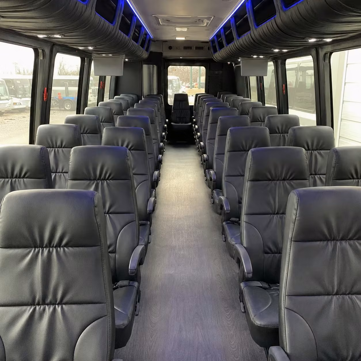 30 passenger minibus inside