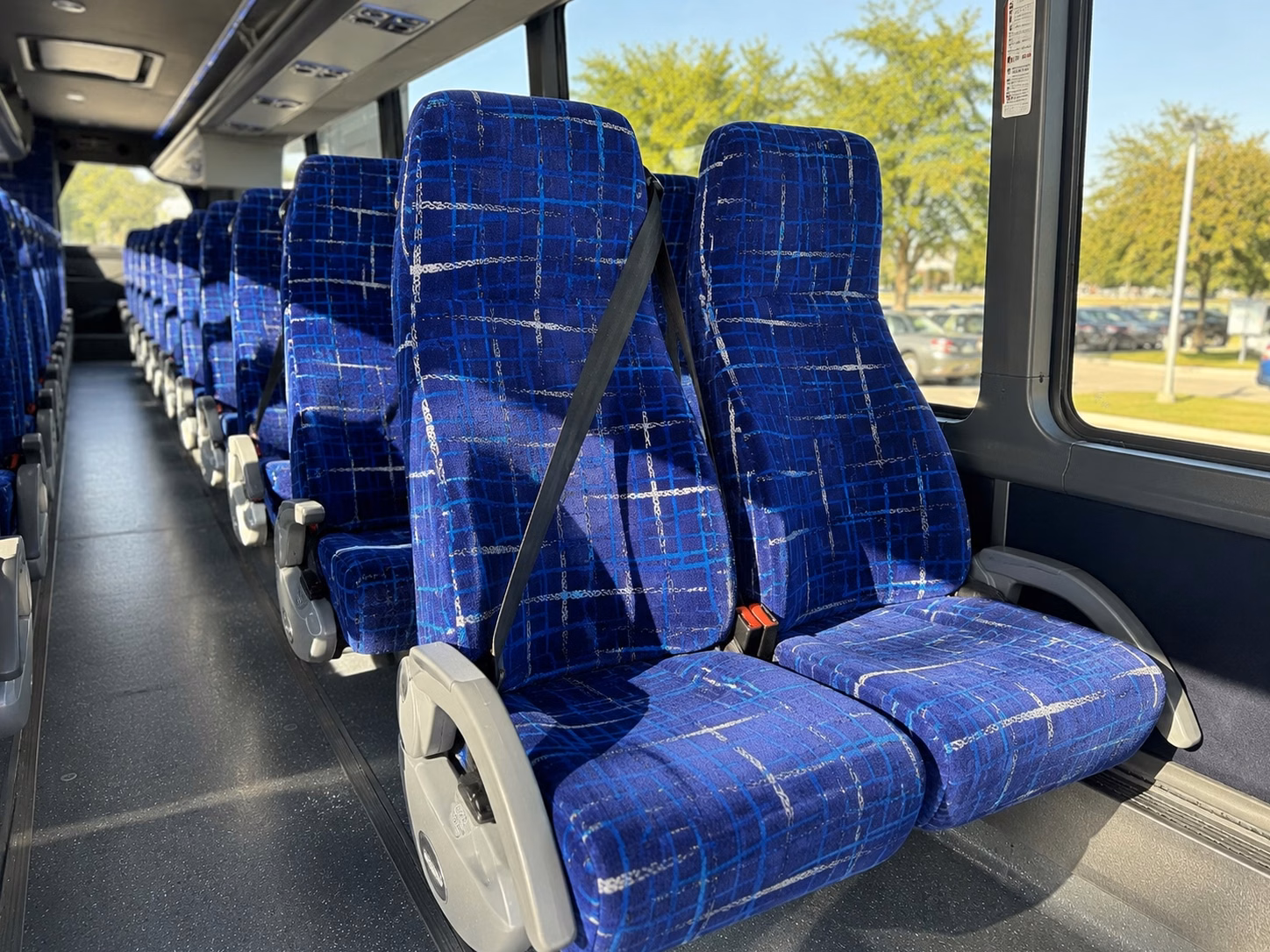 baton rouge charter bus rental interior