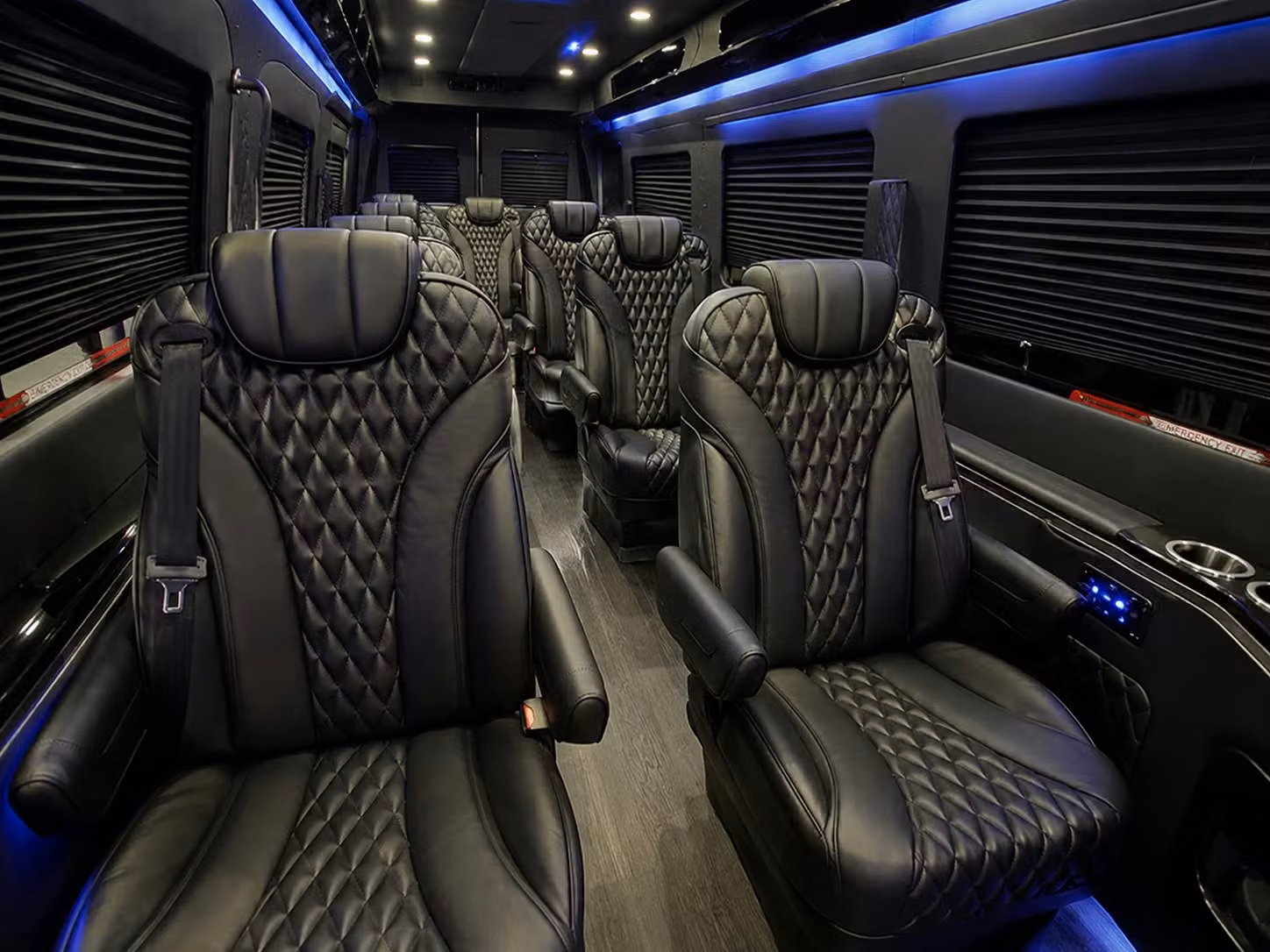 bridal party sprinter vans and minibuses for getting ready day logistics in baton rouge