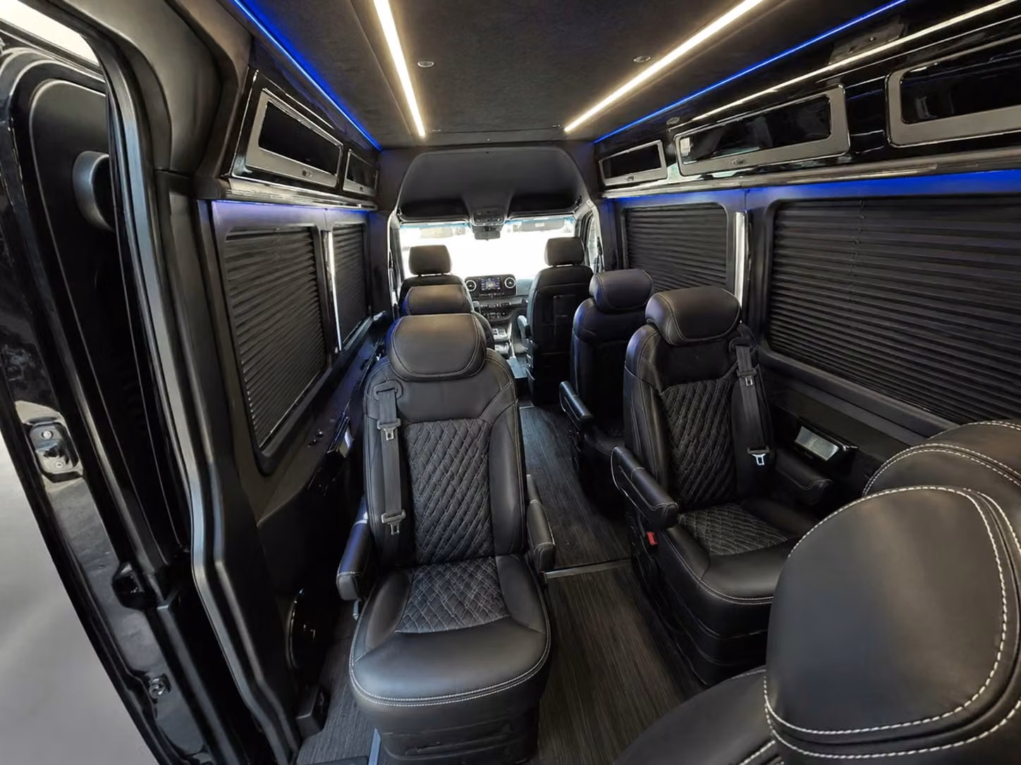 sprinter van with driver inside